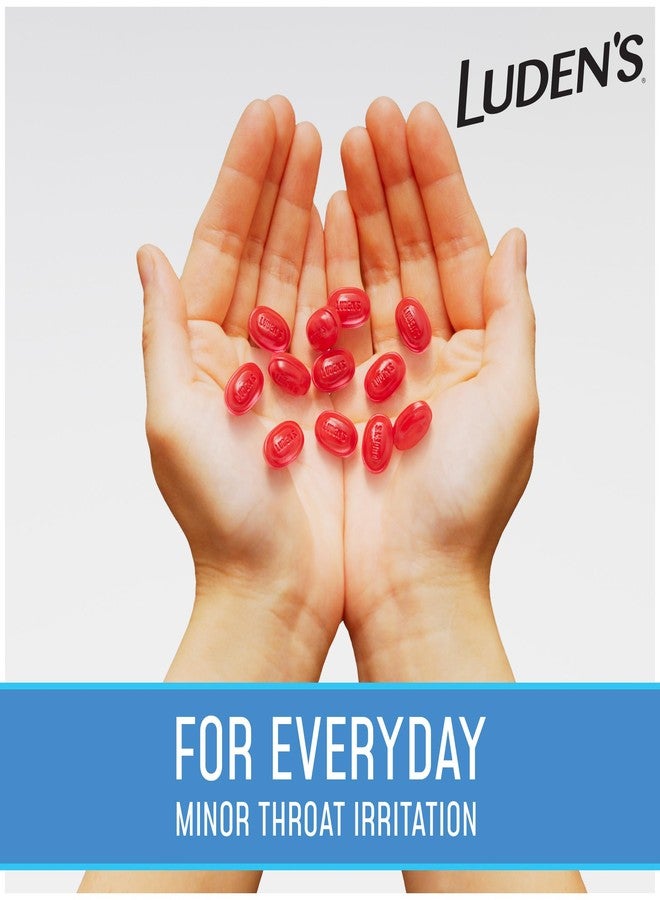 Luden's Sugar Free Wild Cherry Throat Drops, Sore Throat Relief, 25 Count (6 Pack) - Image 3